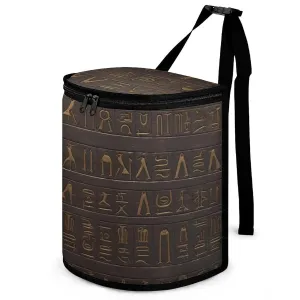 Hanging Car Garbage Bag Ancient Egyptian Hieroglyph Portable Car Trash Bag for Car SUV Truck