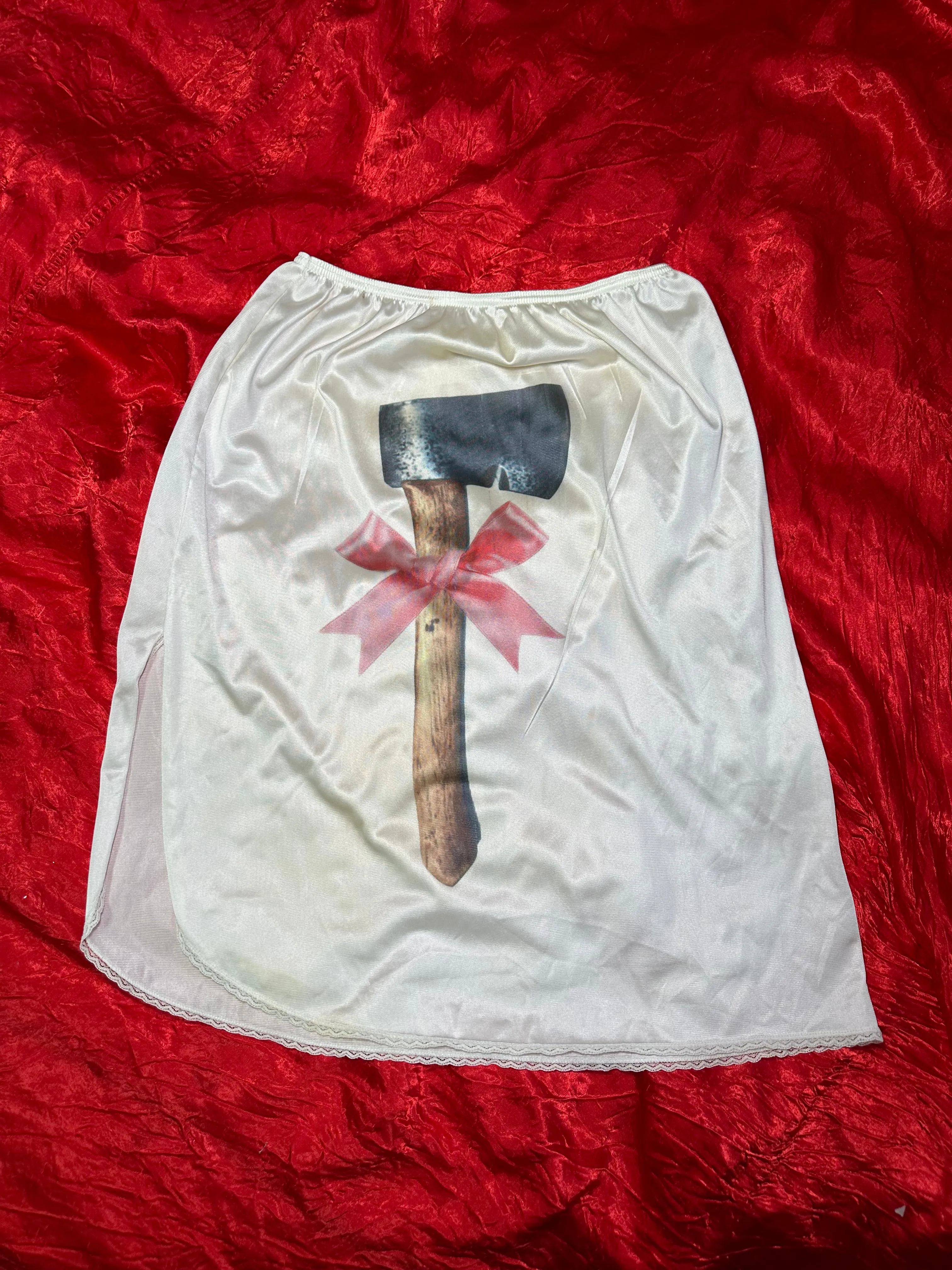 Hatchet Bow Slip Skirt (S)