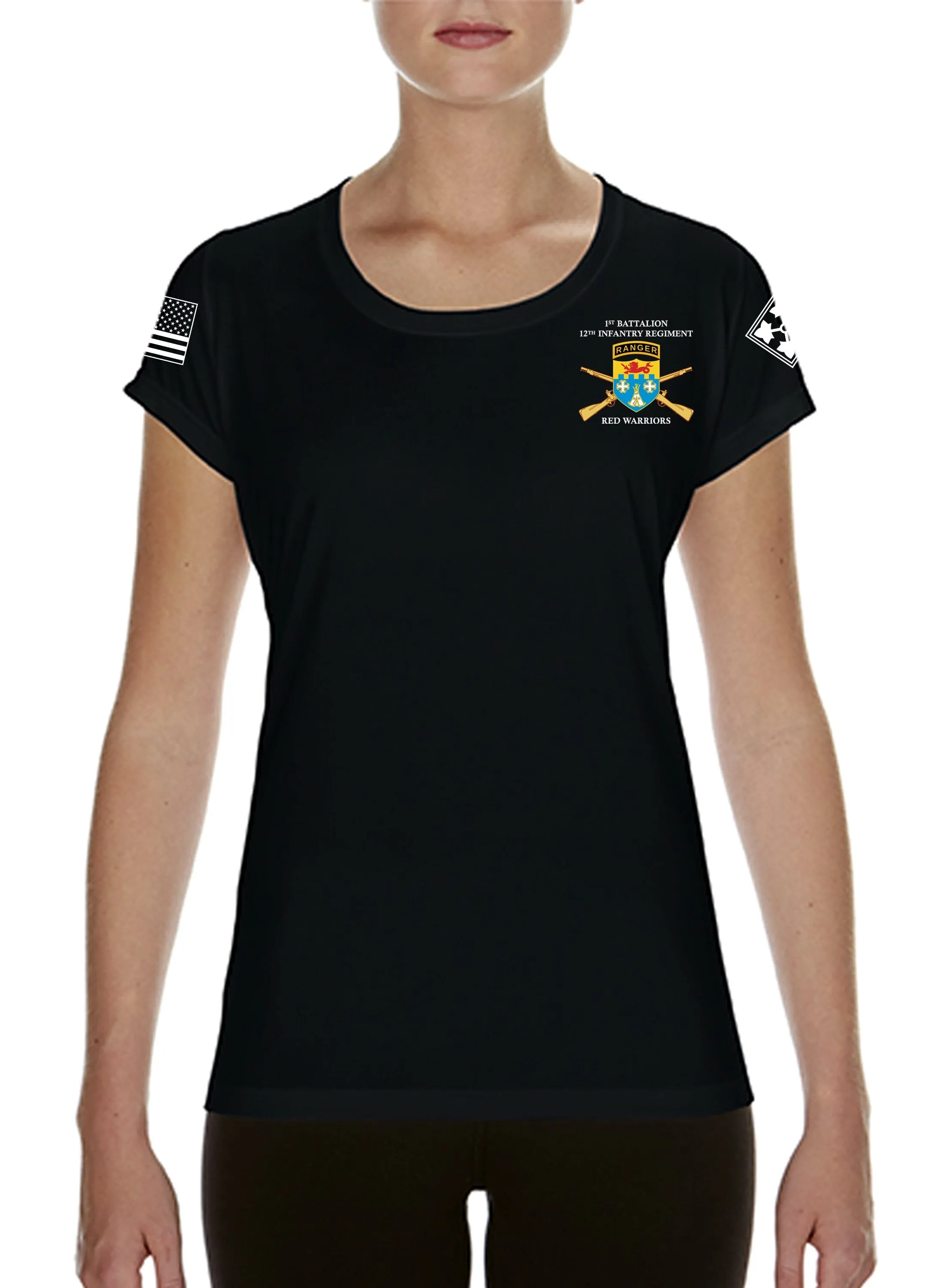 Hatchet Company Ladies Black Athletic T-Shirt. This shirt is NOT approved for PT *FREE Liaison Pick-up for orders being sent to Base only*