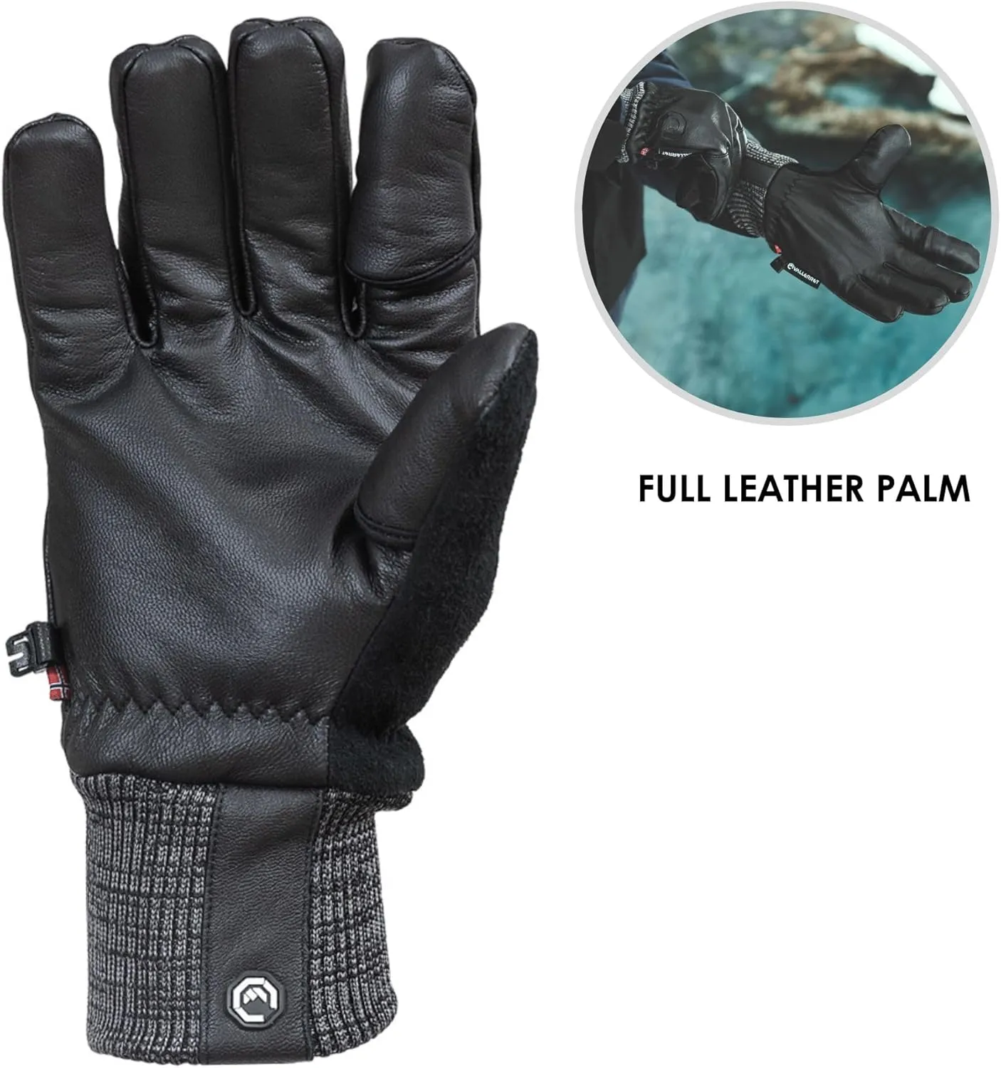 Hatchet Photography Glove, FlipTech Finger Caps with Magnets, Merino Wool Lining for Comfort & Resilient Goat Leather
