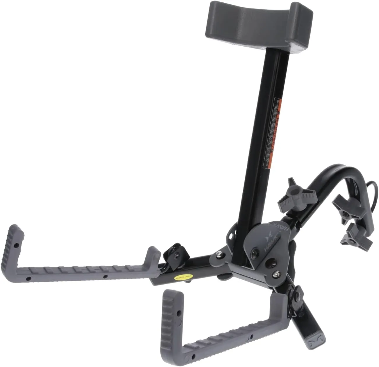 Hawk Kwik-Grab Crossbow Stand | Portable Folding Lightweight Universal Fit Archery Hunting Accessory Crossbow Holder | Treestand Adaptor Bracket, U-Bolt & Connection Knobs Included