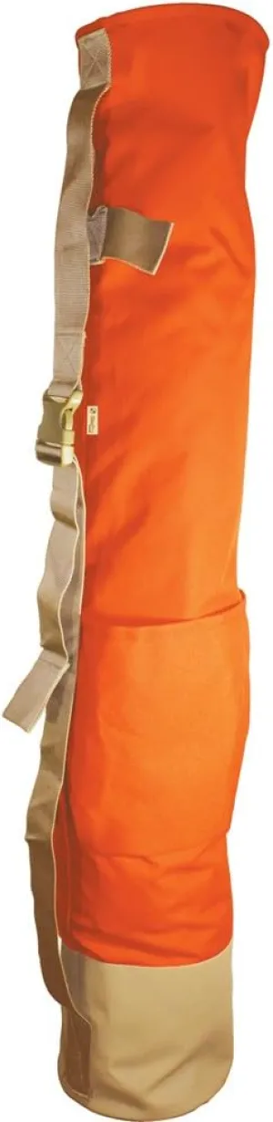 Heavy Duty 48 Inch wood Lath Stake Bag w/Pockets Orange Reinforced Bottom (21-248)