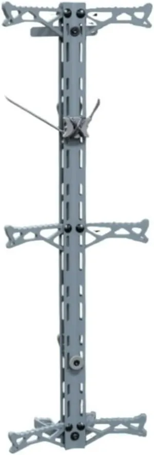 Helium 30" Lightweight Aluminum Treestand Climbing Sticks with Fold Up Steps and Boot Grabbing Grooves (1-Pack/3-Pack)