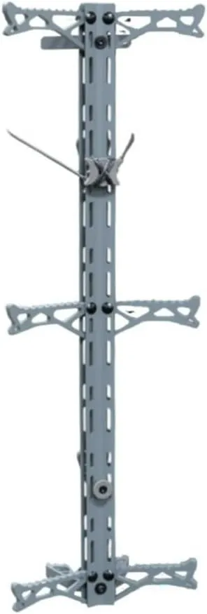 Helium 30" Lightweight Aluminum Treestand Climbing Sticks with Fold Up Steps and Boot Grabbing Grooves (1-Pack/3-Pack)