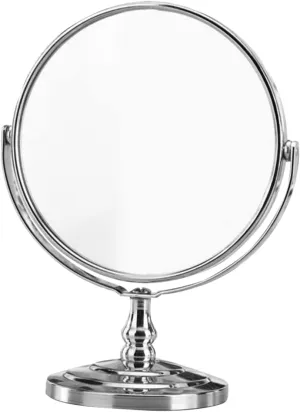 Hemoton Portable Vanity Mirror Double Sided Makeup Mirror Sturdy Stand for Women