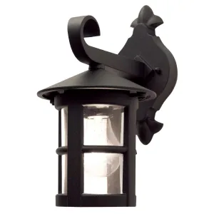 Hereford 1 Light Wall Down Lantern | Black