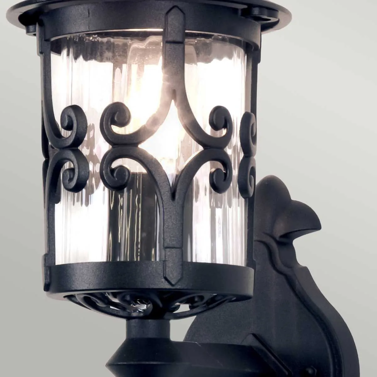 Hereford 1 Light Wall Lantern | Black