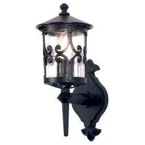 Hereford 1 Light Wall Lantern | Black