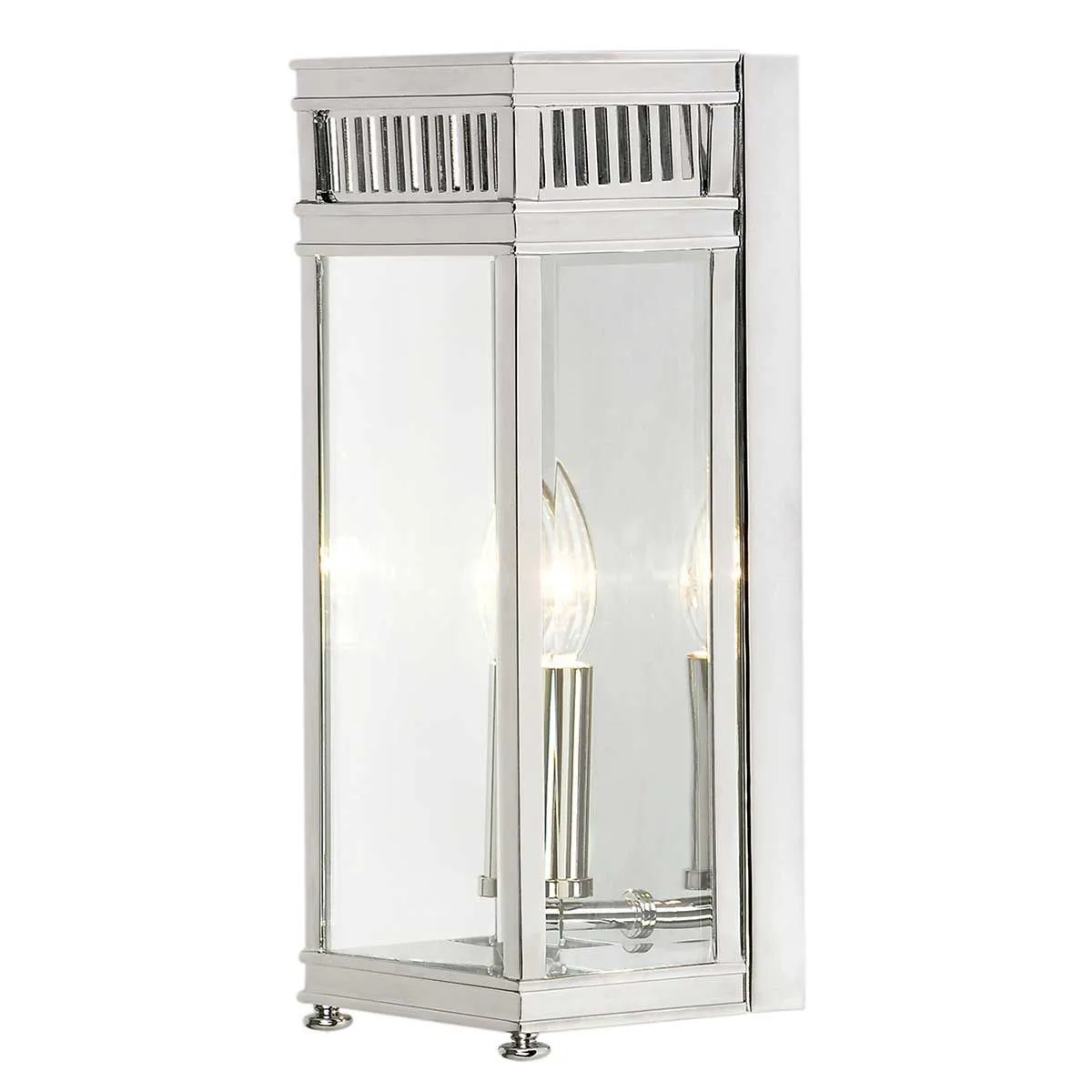 Holborn 1 Light Half Lantern Small | Polished Chrome