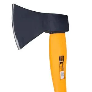 Homdum Camping Axe 1250g HAX02012508 Heavy Duty Forged Steel Head with 780 mm Fiberglass Rubberized Grip Handle for Perfect Strike Hatchet Hand Axe for Gardening Wood Cutting & Splitting