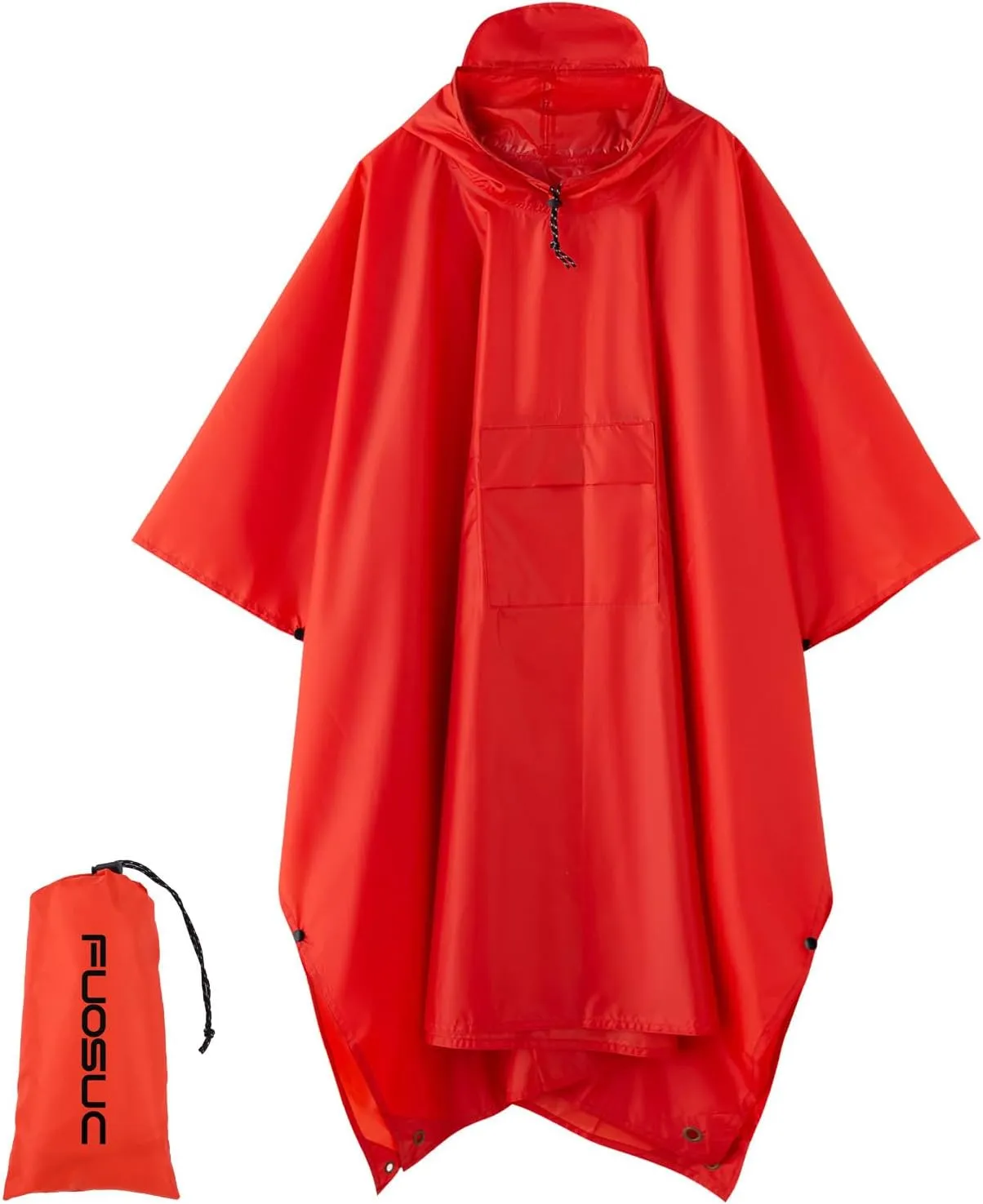 hooded waterproof raincoat, outdoor hiking, unisex, camping mat and small tent multifunctional