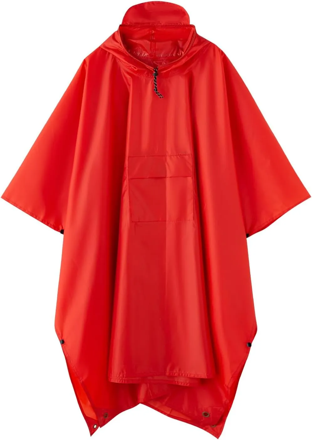 hooded waterproof raincoat, outdoor hiking, unisex, camping mat and small tent multifunctional
