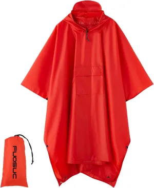 hooded waterproof raincoat, outdoor hiking, unisex, camping mat and small tent multifunctional