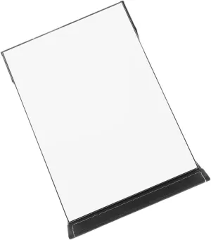 Housoutil Cover Frame Desktop Dressing Bedroom Makeup Household Stand Pu Mirror Home Square Bathroom Foldable