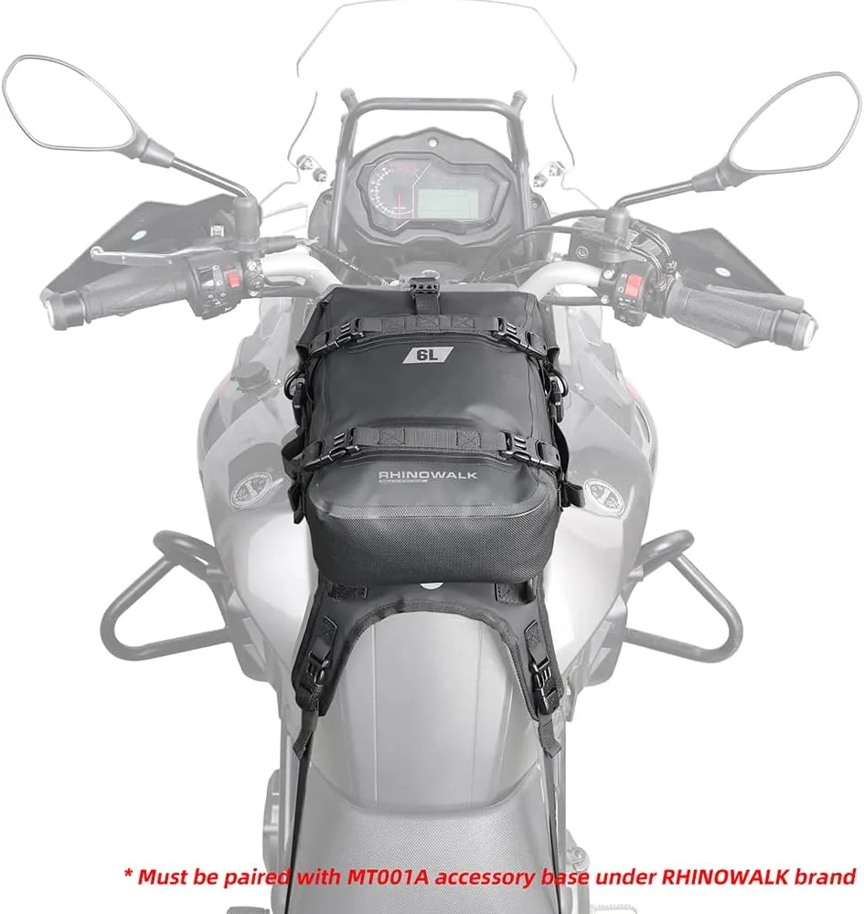 HXBER Motorcycle Crash Bar Bag, Motorcycle Bumpers Bag Waterproof 6L Motorcycle Side Frame Bag Motorcycle Crash Bar Bag Universal Motorcycle Riding Tools Storage Bag Motorcycle Accessory
