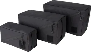 IDOGEAR Tactical Packing Cubes 3 Pieces Set Durable Lightweight Organizers with Zipper, Tool Utility Storage Bag for Travel Outdoor Activities
