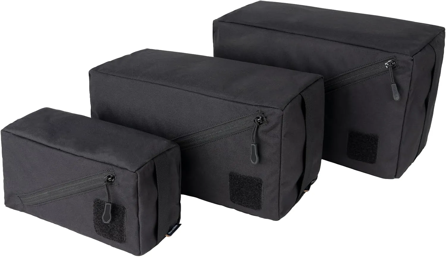 IDOGEAR Tactical Packing Cubes 3 Pieces Set Durable Lightweight Organizers with Zipper, Tool Utility Storage Bag for Travel Outdoor Activities