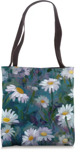 Impressionism Daisies Tote Bag