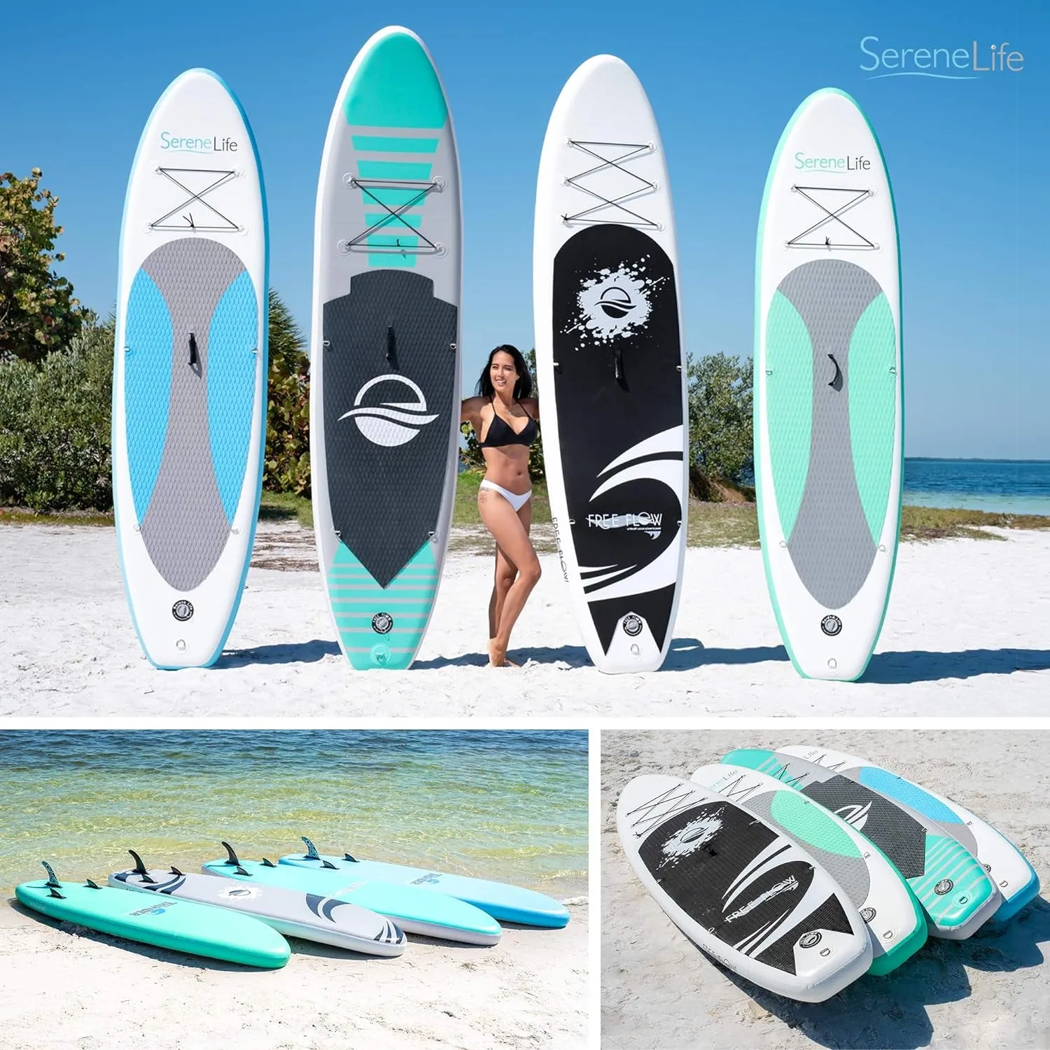 Inflatable Paddle Board with Premium Accessories & Easy Transport