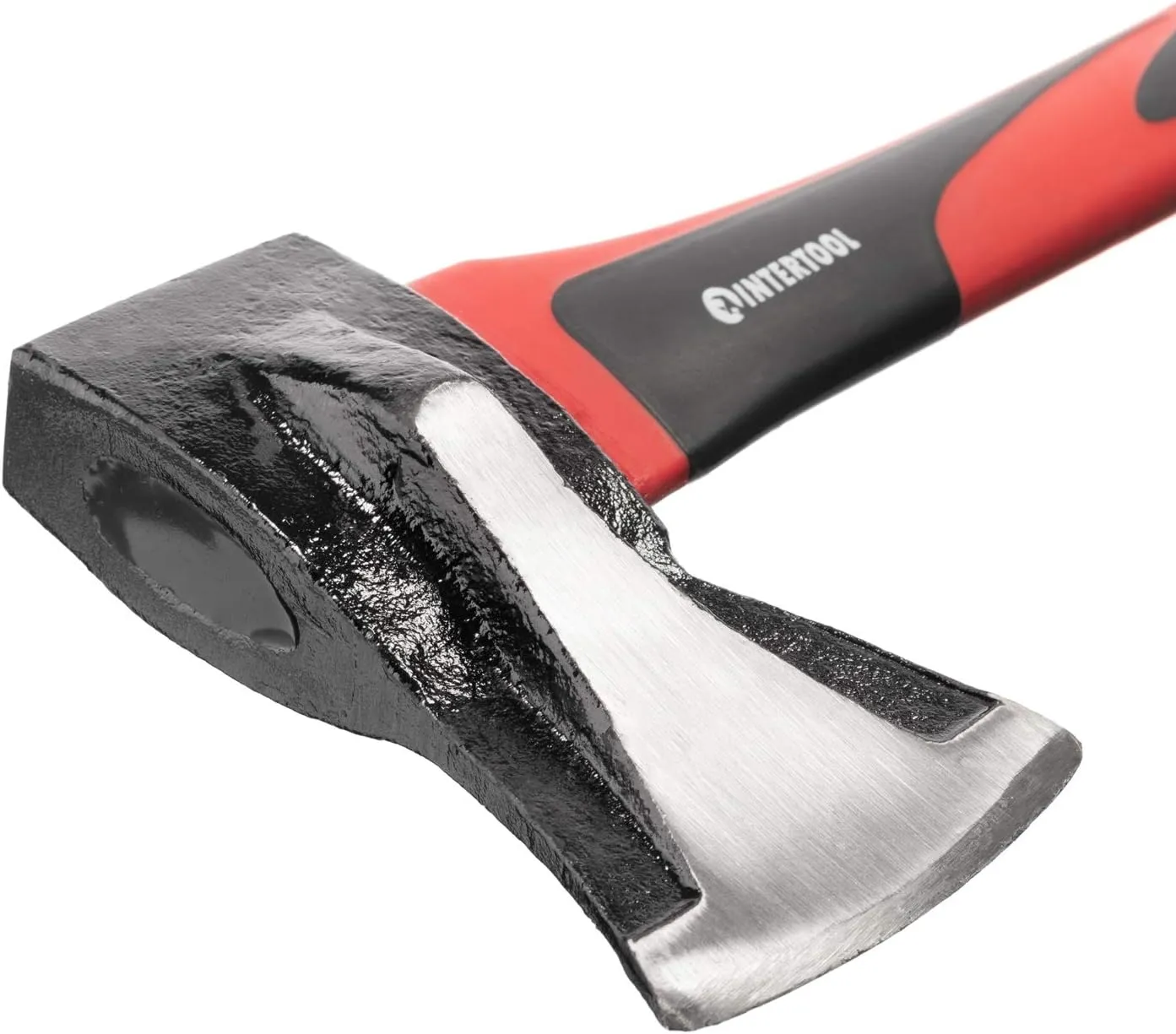 INTERTOOL 15” Wood Splitting Hatchet, 2.2 lbs, Small Splitter Maul, Firewood Camp Axe, Shock Absorbing Anti-Slip Handle HT-0274