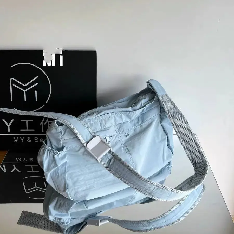 Isabel | Lightweight Waterproof Nylon Crossbody Messenger Bag
