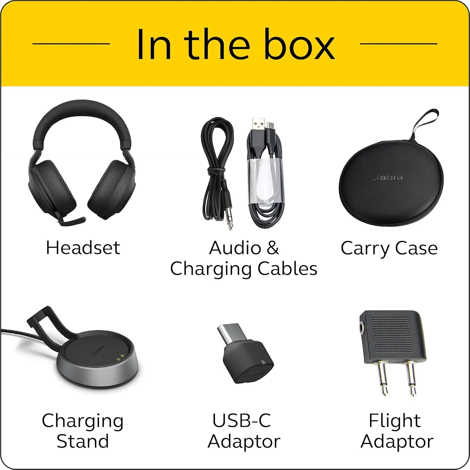 Jabra EVOLVE2 85, LINK380C UC Stereo Stand Black