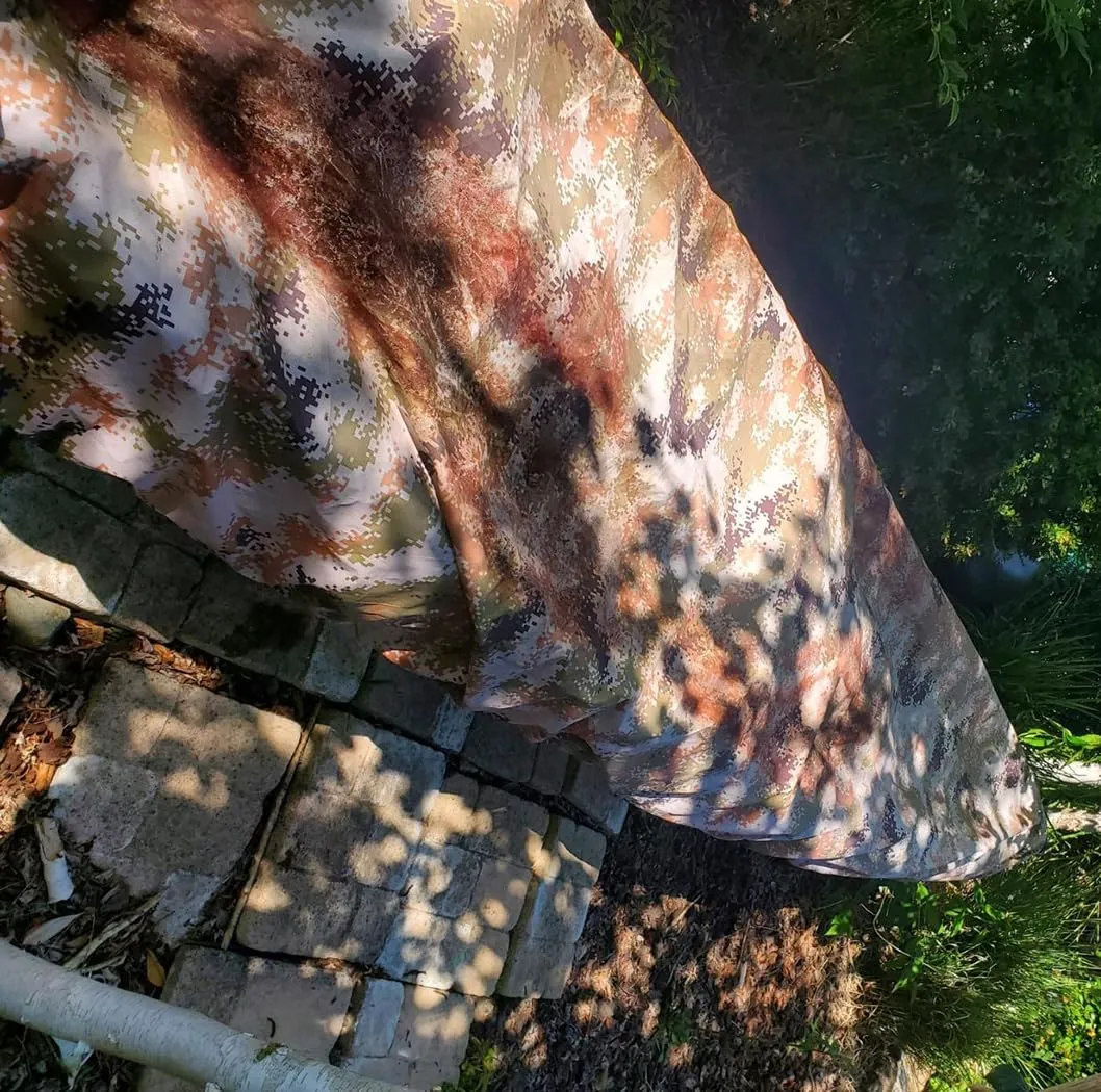 J&C Kayak Covers for Outdoor Storage Waterproof Canoe Cover Dust Proof Fits for 10ft 12ft 13ft 14ft 15 16 17 18 19 ft 200D Polyester Anti Sunlight (18.4-19.7ft /5.6-6m, Desert Camouflage)