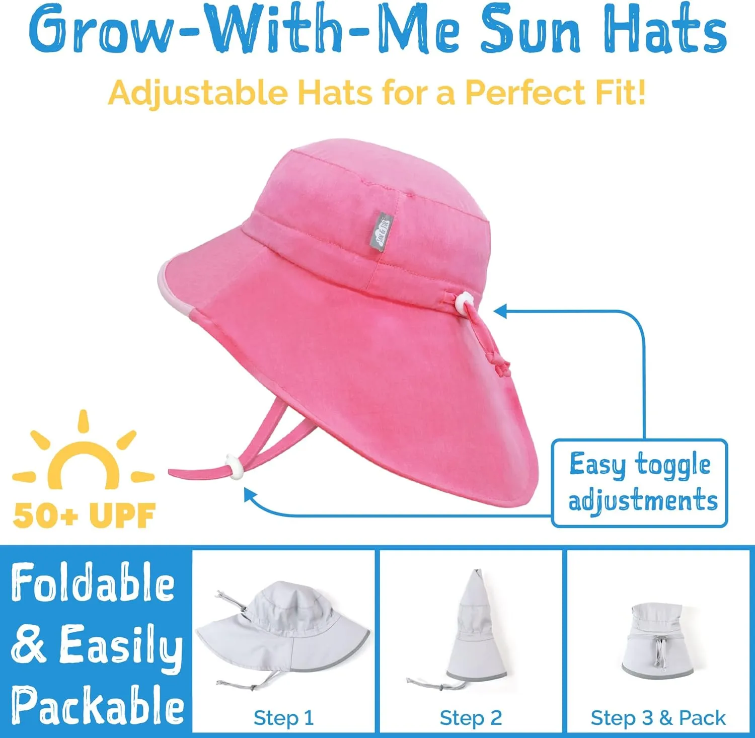 JAN & JUL 50  UPF Quick-Dry Sun-Hats for Boys