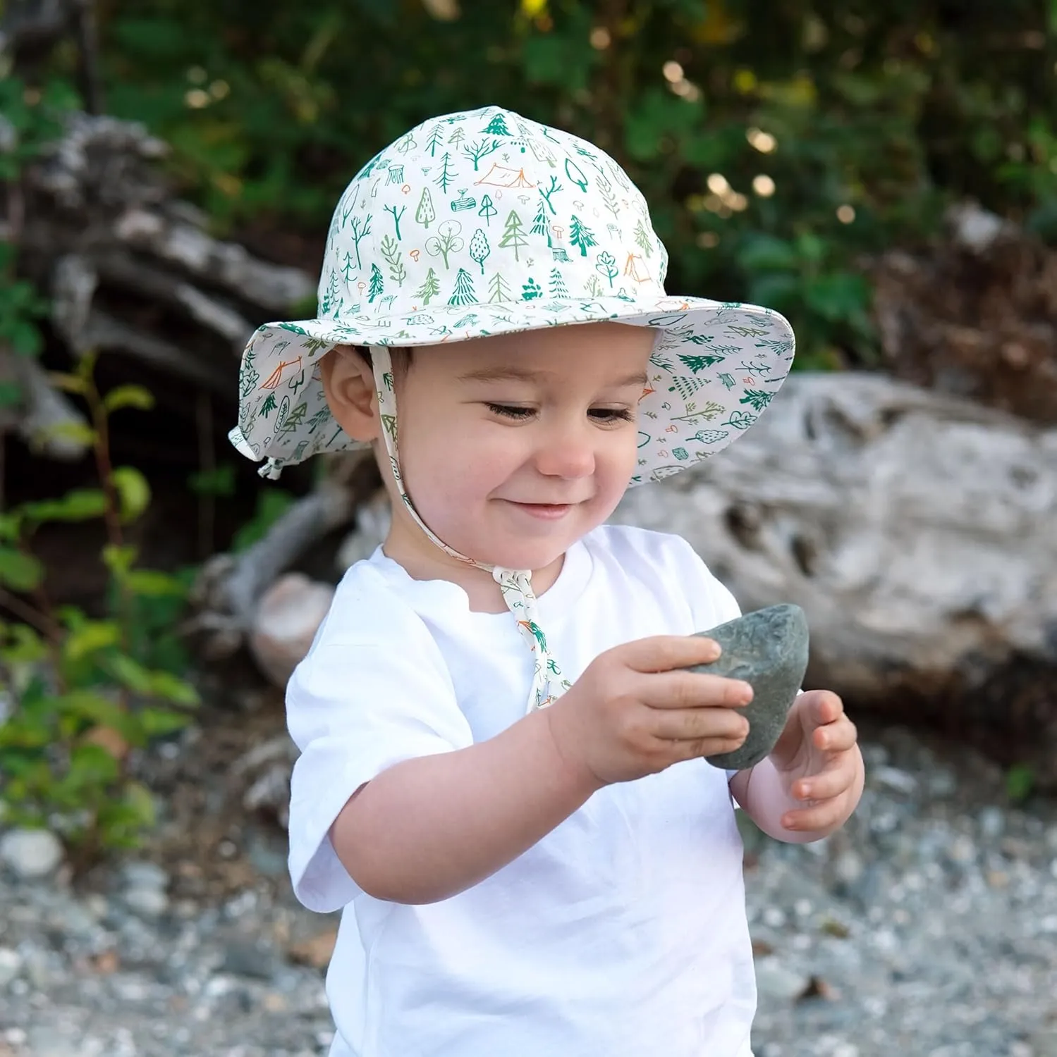 JAN & JUL Adjustable Cotton Floppy Sun Hat with 50  UPF Protection for Boys