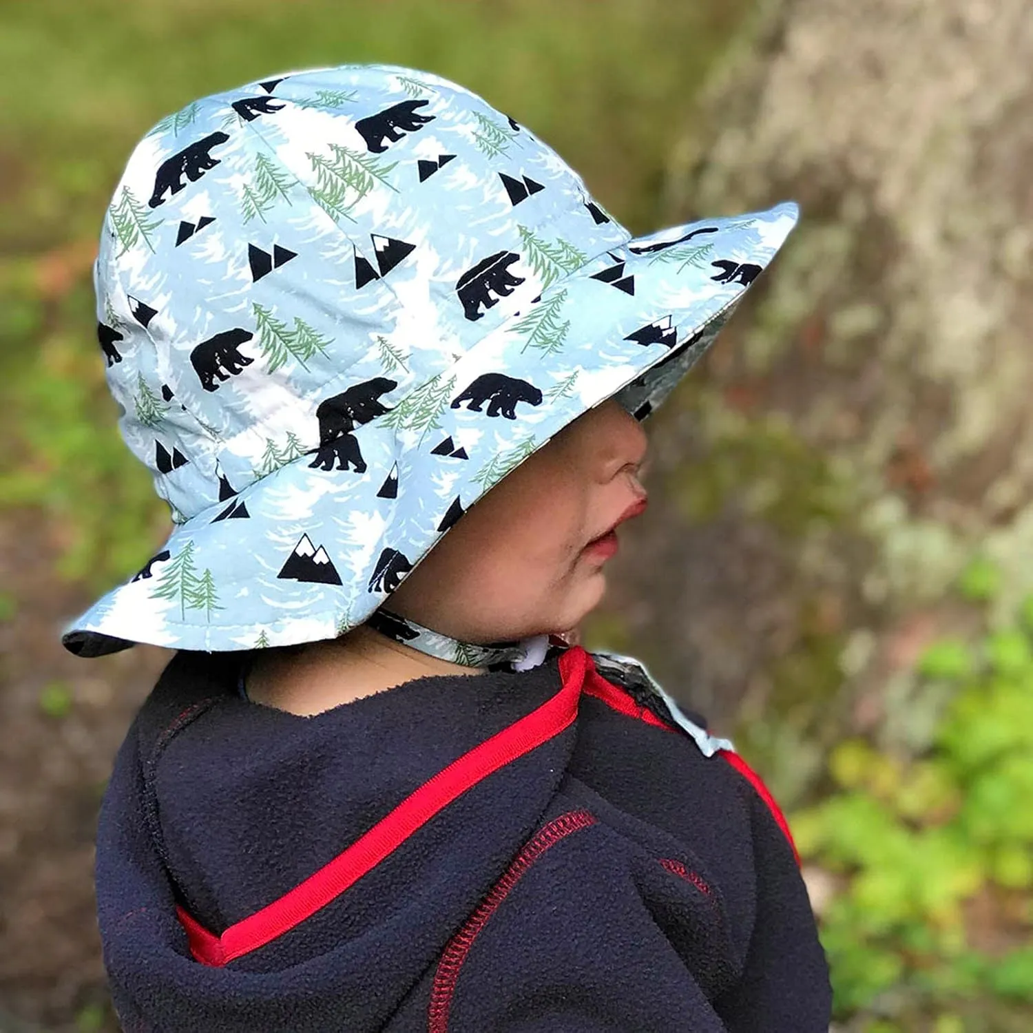 JAN & JUL Breathable Cotton Sun Hat with 50  UPF Protection for Toddler Boys