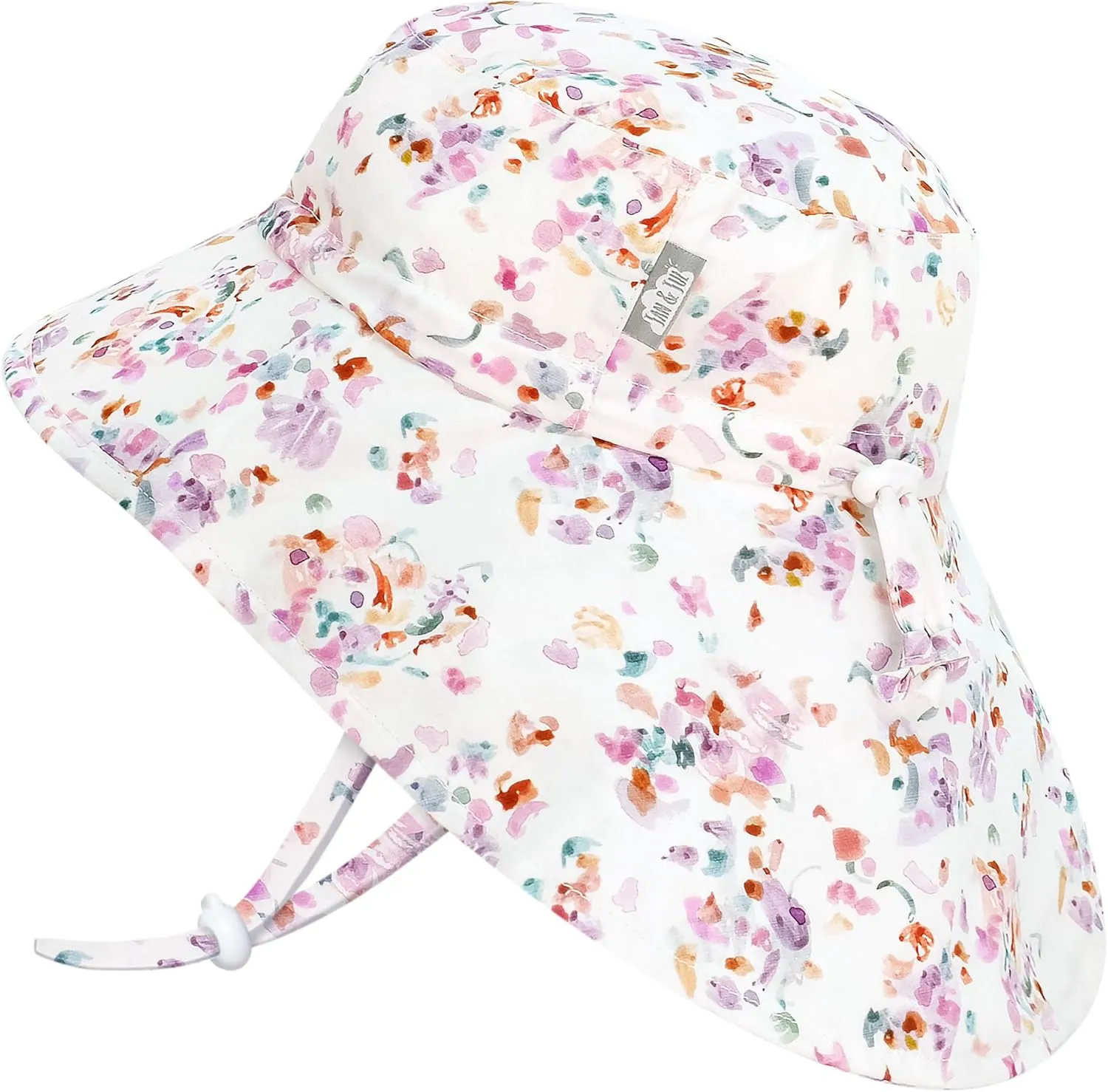 JAN & JUL Girls' Grow-with-Me Cotton Adventure Sun Hat with Large Brim