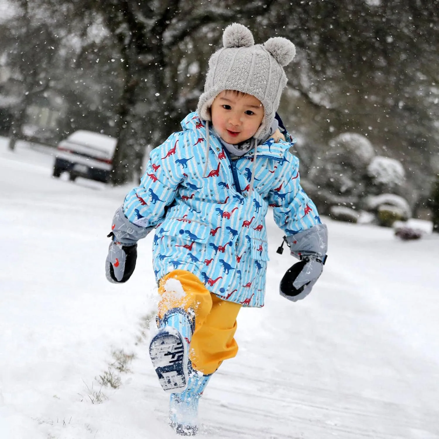 JAN & JUL Kids Toddlers Boys Girls Cozy Dry Water-Proof Rain Snow Pants