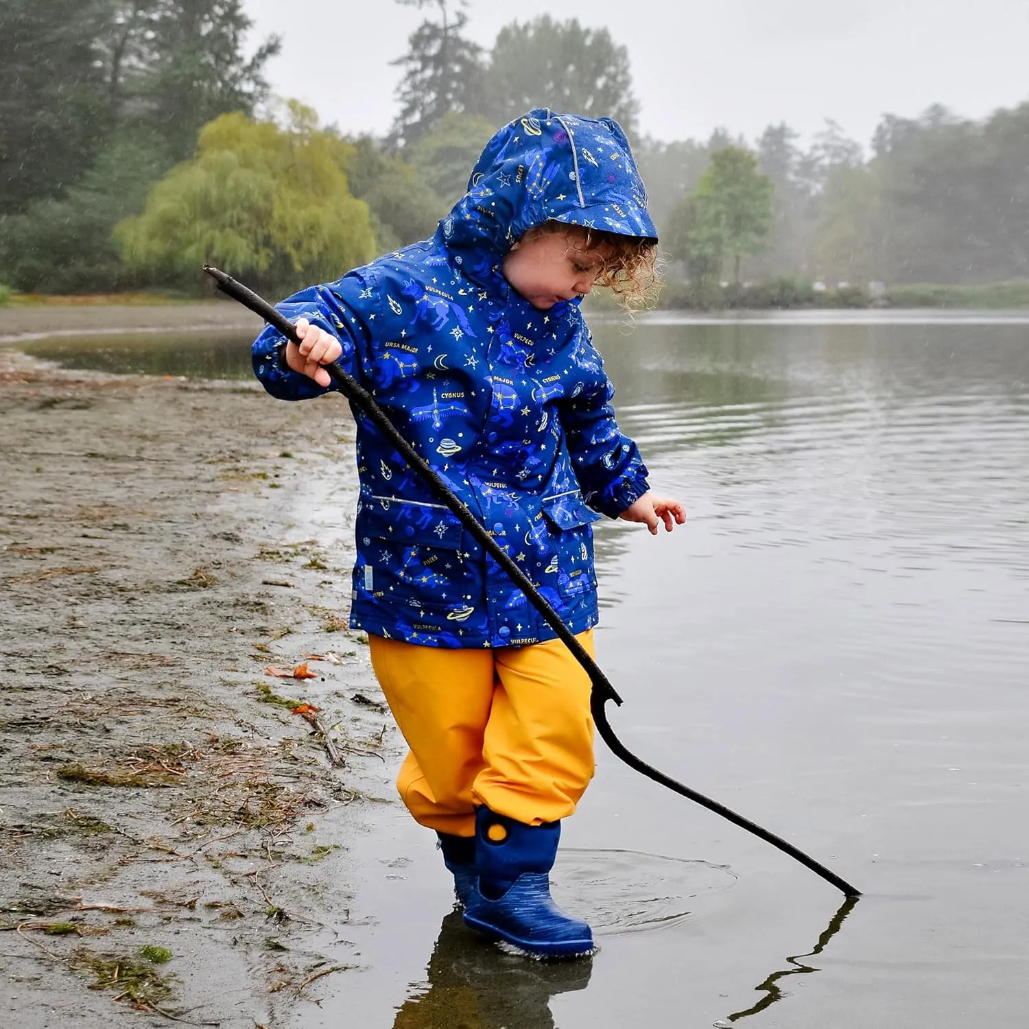 JAN & JUL Kids Toddlers Boys Girls Cozy Dry Water-Proof Rain Snow Pants