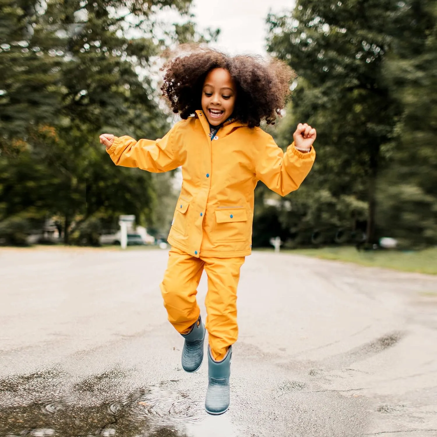 JAN & JUL Kids Toddlers Boys Girls Cozy Dry Water-Proof Rain Snow Pants