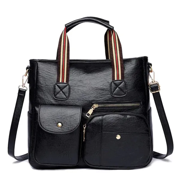 Janice | Multi-Pocket Stylish Tote Bag with Adjustable Strap