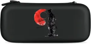 Japanese Samurai General Warrior Hard Shell Travel Case with Rope 15 Game Card Pockets Compatible with Switch Protective