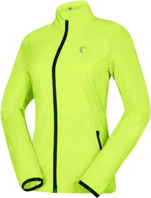 J.CARP Women's Packable Windbreaker Jacket, Super Lightweight and Visible, Outdoor Active Cycling Running Skin Coat