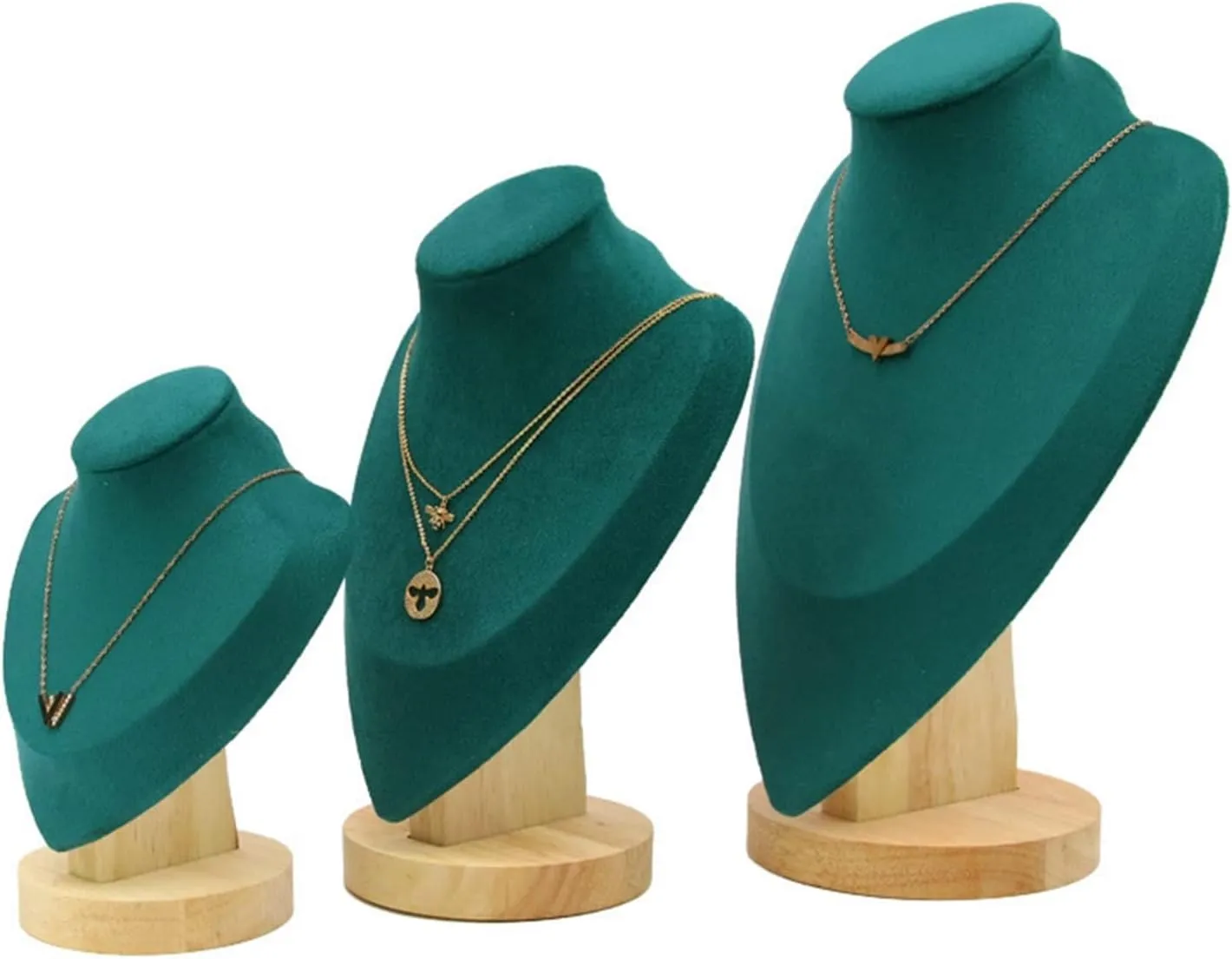 Jewelry Organizer Jewelry Display Stand Tower Stand Bust Display Chain Necklace Easel Velvet Jewelry for Home Bedroom Stand