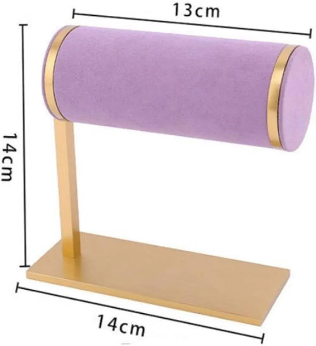 Jewelry Rack Jewelry Display Watch Organizer Bracelet Holder Hair Band Rack Portable Velvet Bracelet Scrunchie Organizer Display Stand Jewelry Stand Holder (Color : Style A5)