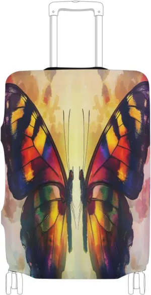 Joisal Butterfly Symmetry Colors Suitcase Covers Fit 18-32 Inch Luggage, Luggage Accessories for Travel