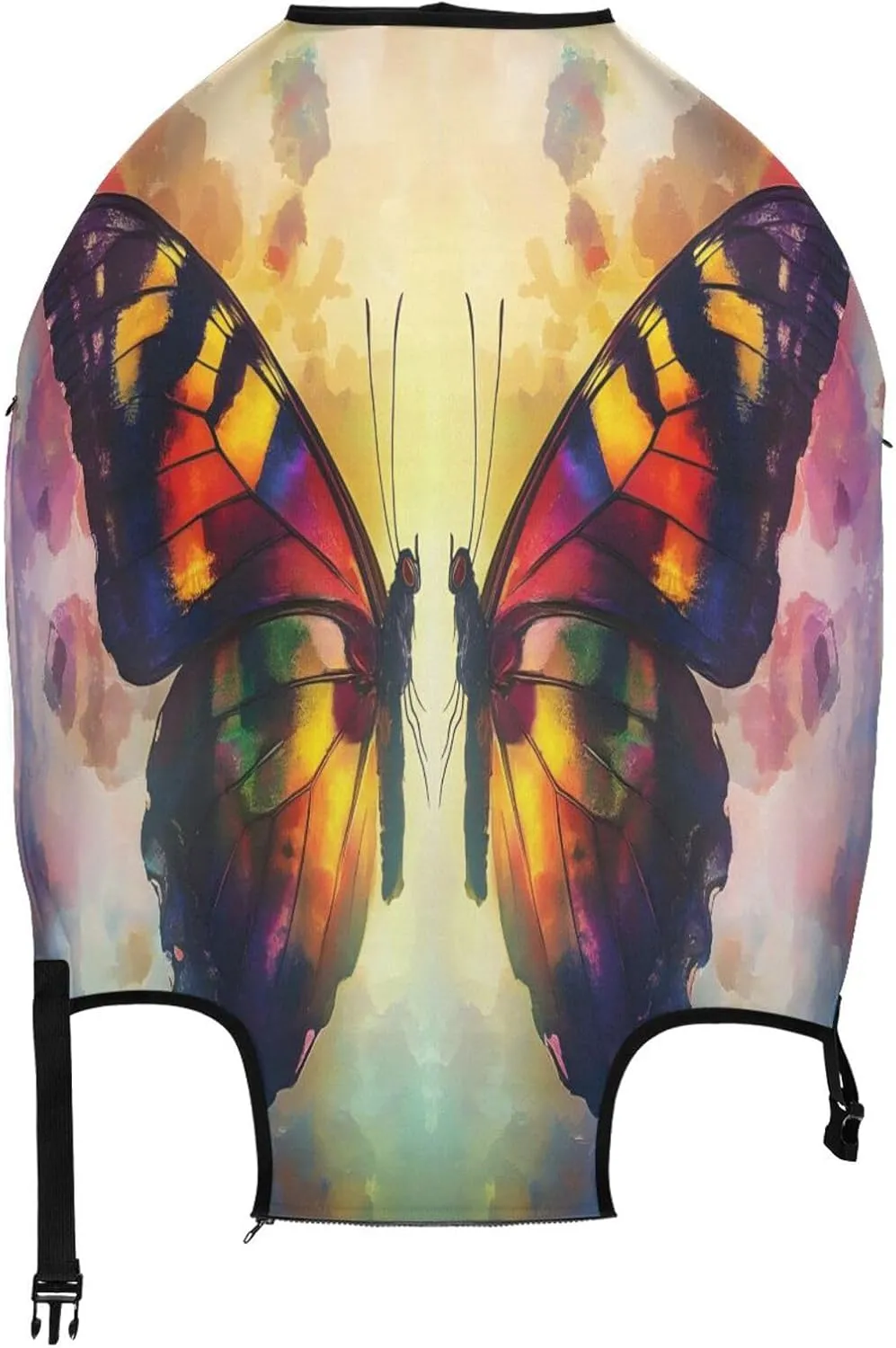 Joisal Butterfly Symmetry Colors Suitcase Covers Fit 18-32 Inch Luggage, Luggage Accessories for Travel