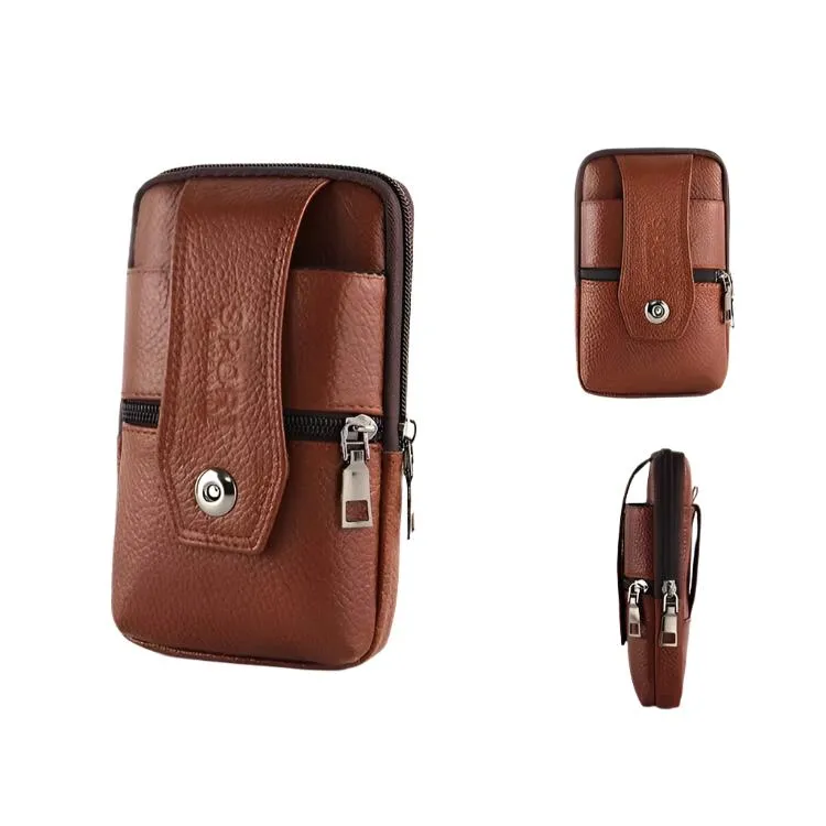 Joris | Vintage Leather Men's Crossbody Hip Bag with Adjustable Strap