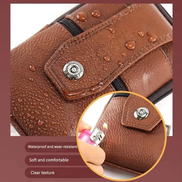 Joris | Vintage Leather Men's Crossbody Hip Bag with Adjustable Strap