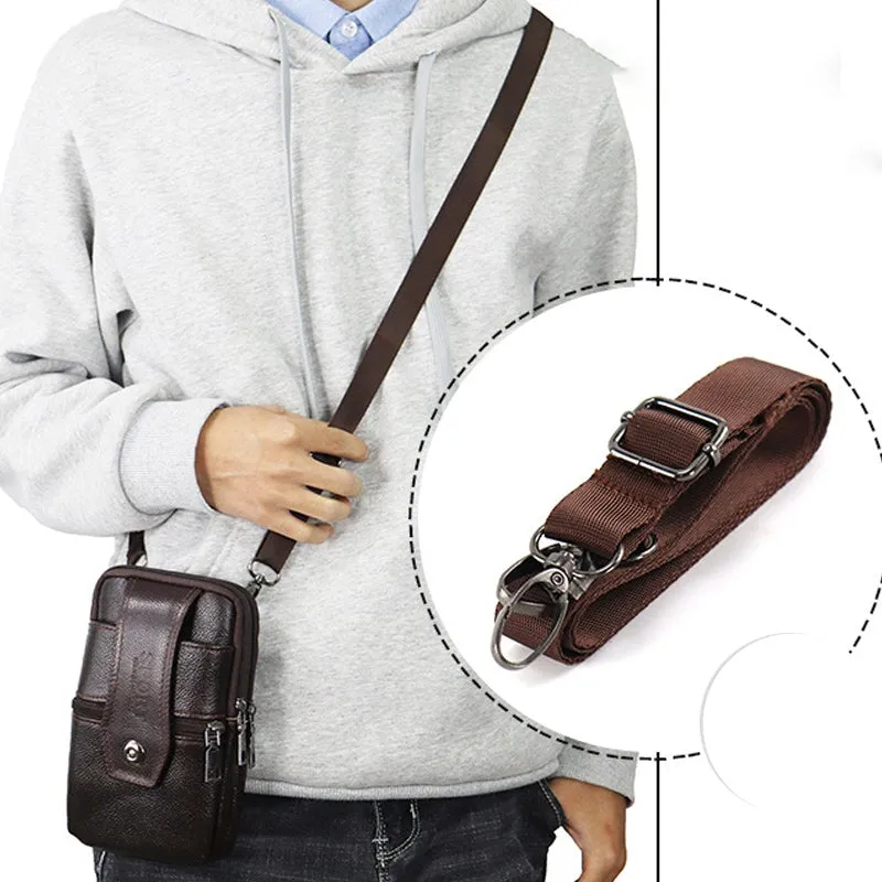 Joris | Vintage Leather Men's Crossbody Hip Bag with Adjustable Strap