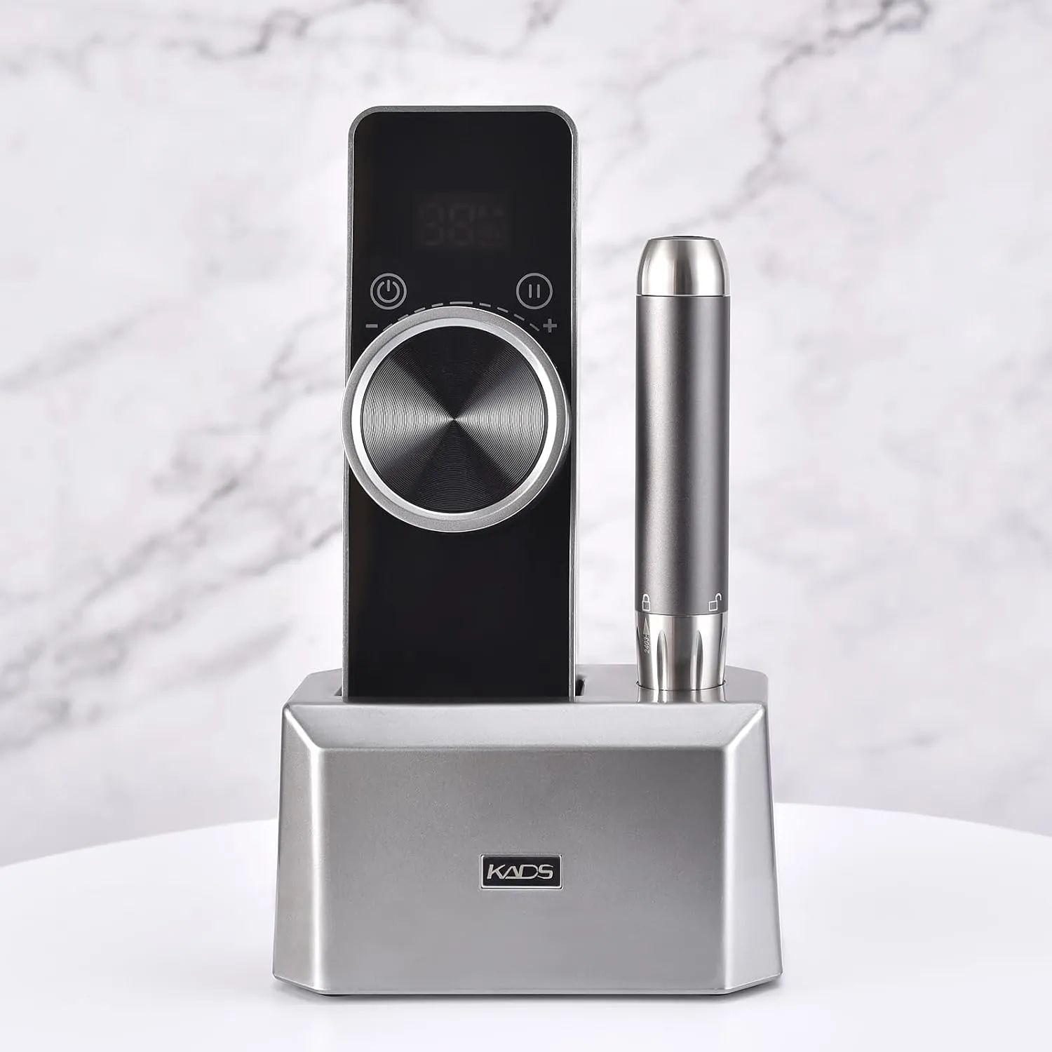 KADS Nail Rrill Machine 35000rpm Rechargeable Portable Electric Manicure Drill Cordless E-File Polisher for Nails