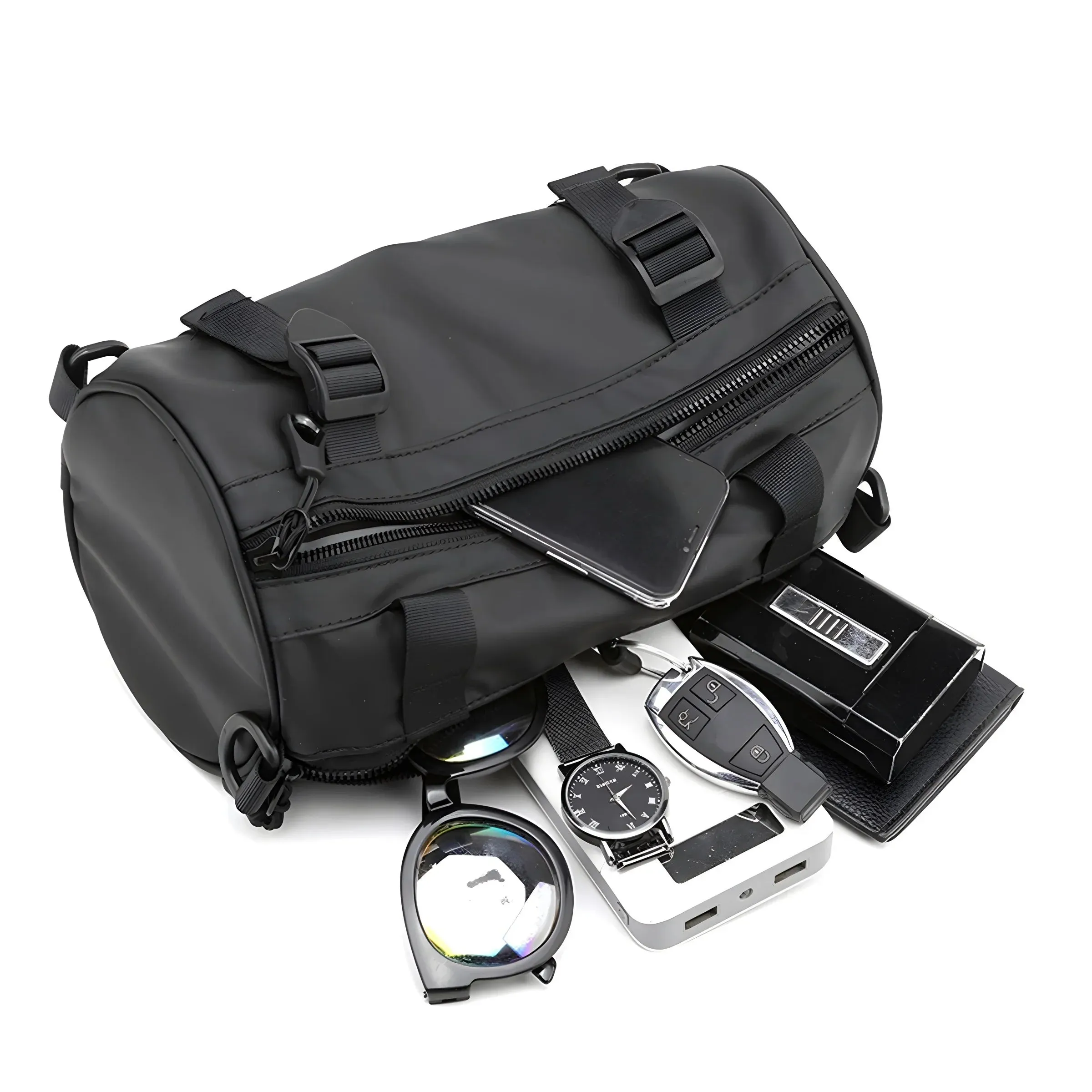 Keith | Compact Barrel Crossbody Bag for Modern and Practical Style