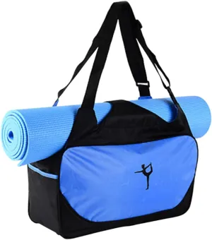KESYOO Large Capacity Waterproof Yoga Bag for Travel and Training Portable Oxford Shoulder Bag Random Colors Ideal Yoga Mat Carrier and Gym Bag