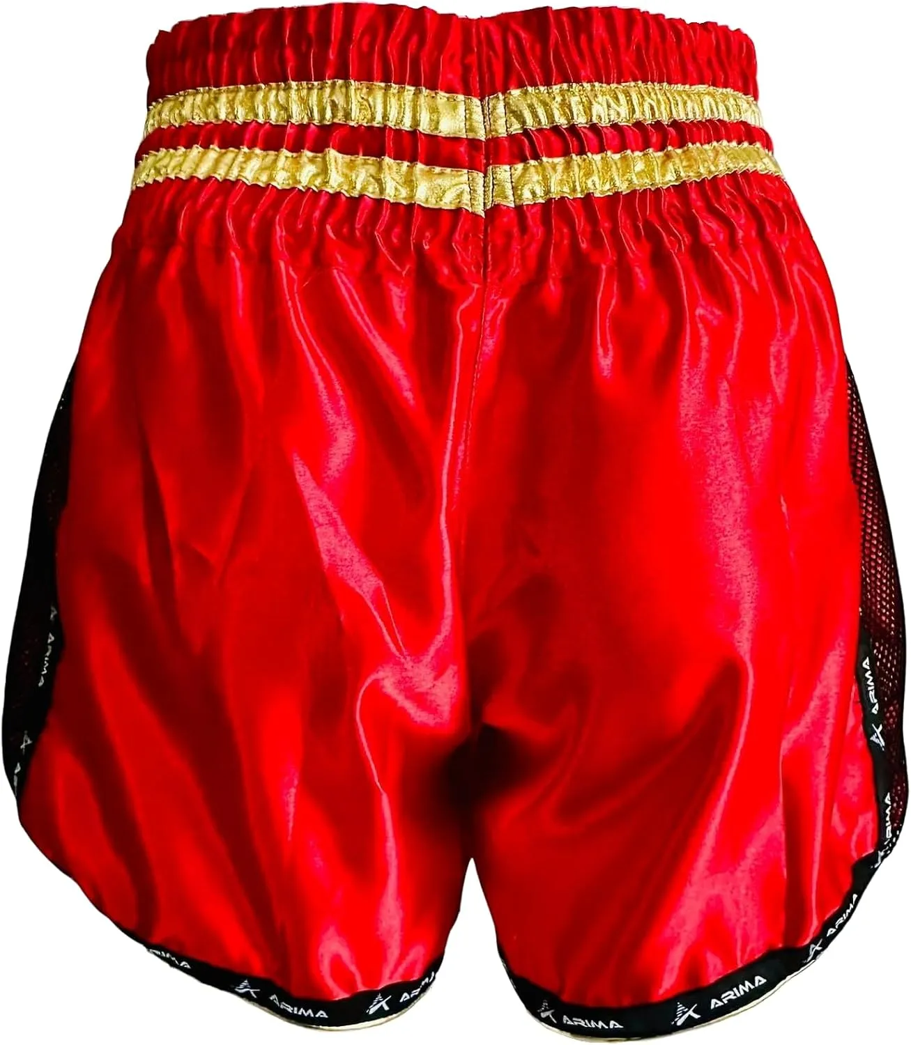 Kickboxing Shorts – Flex Satin Training & Competition Shorts with Kickboxing Embroidery, Lightweight Pro Fit