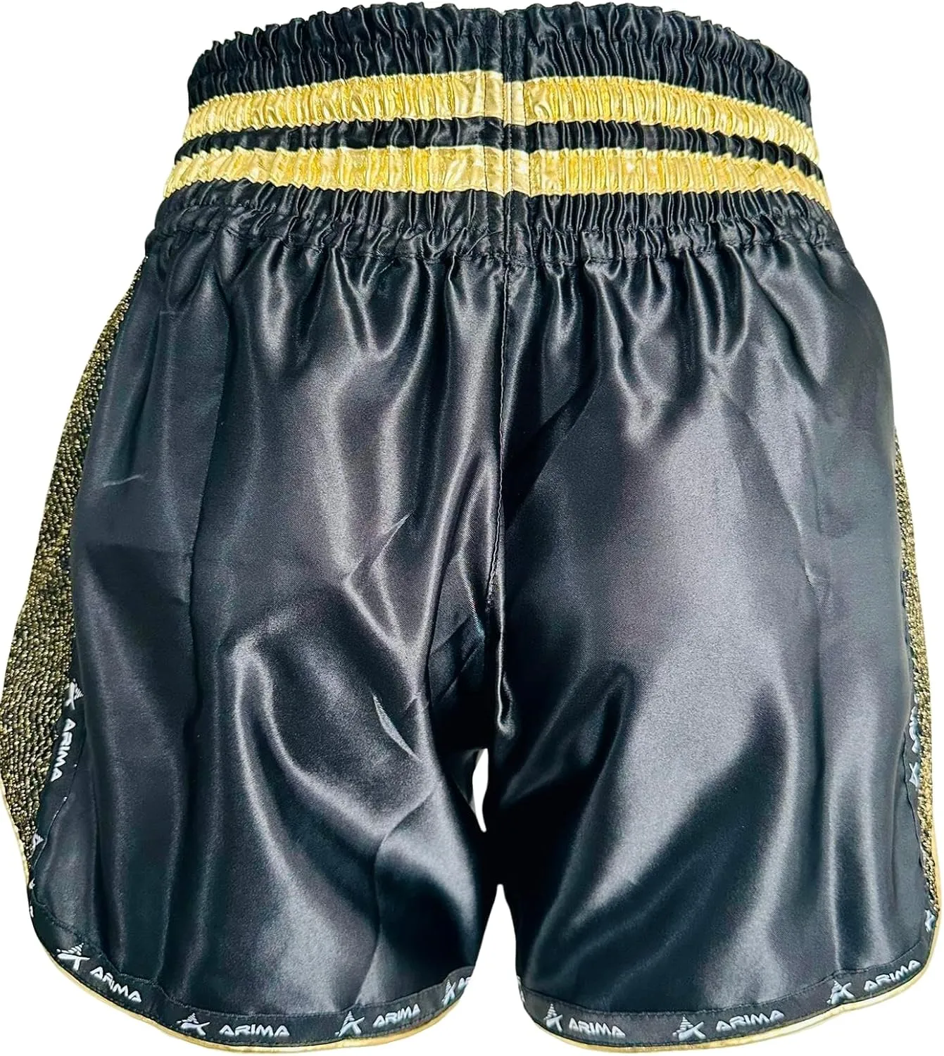 Kickboxing Shorts – Flex Satin Training & Competition Shorts with Kickboxing Embroidery, Lightweight Pro Fit