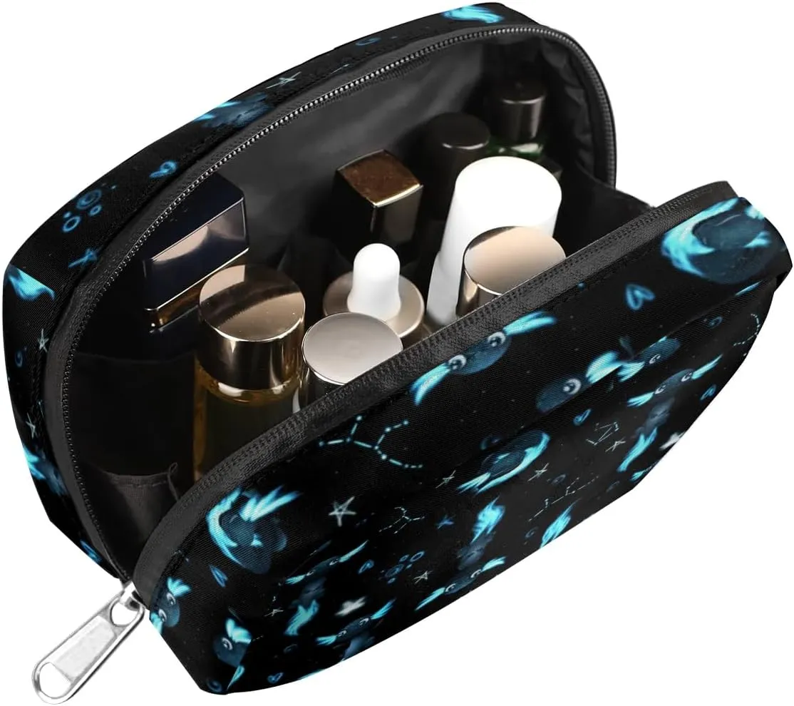 Kids Toiletry Bag for Boys, Cute Small Black Axolotl Wash Bag for Little Young Boys Waterproof Cosmetic Weekender Bag Toddler Traveling Toiletries